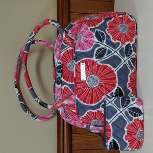 Vera Bradley Cherry Blooms Coin Purse & Bowler Bag